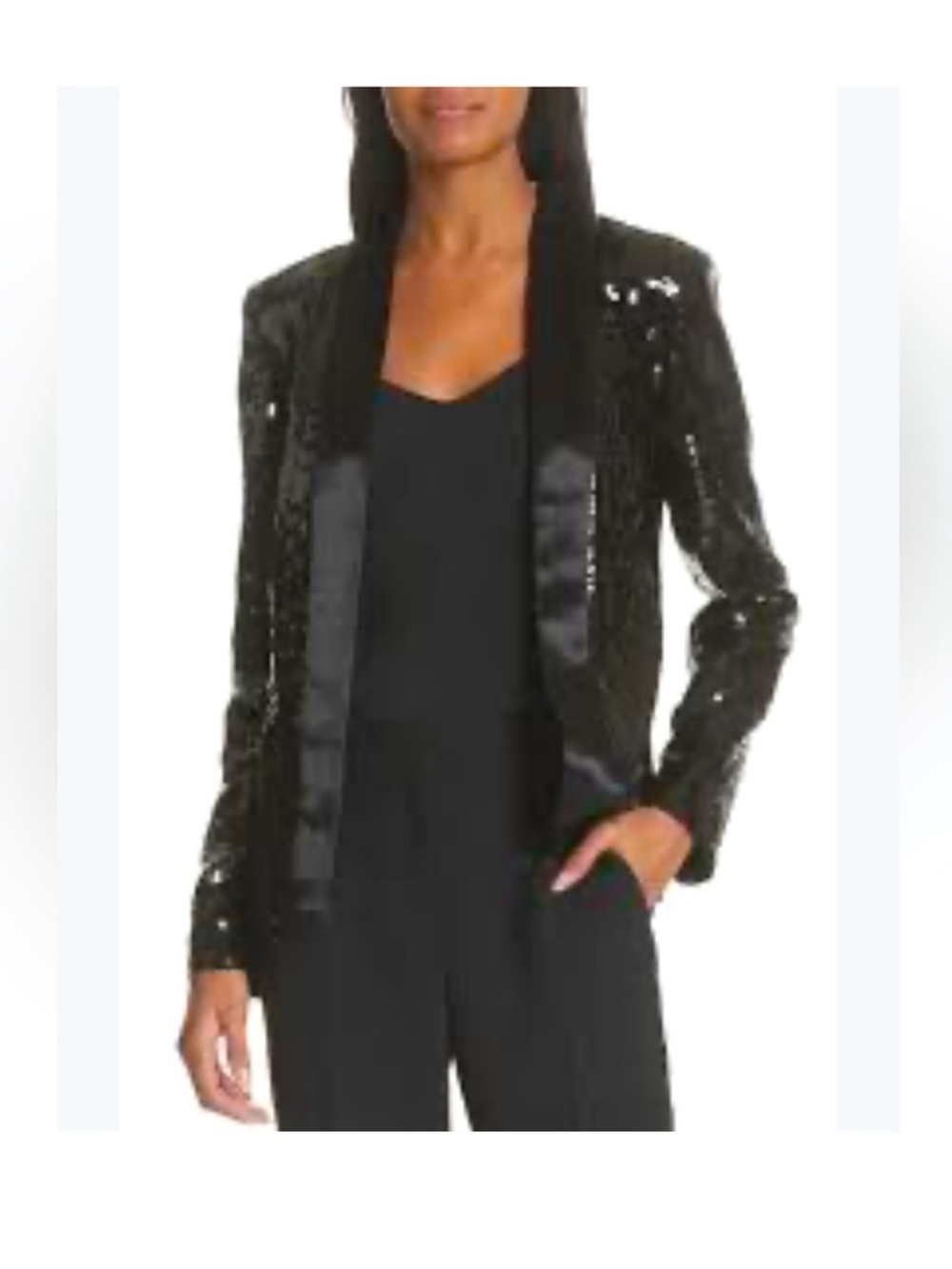 Victoria Victoria Beckham sequin open blazer